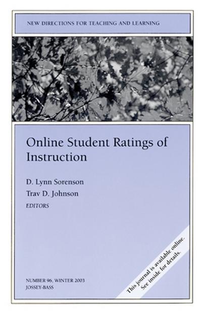 Online Student Ratings of Instruction