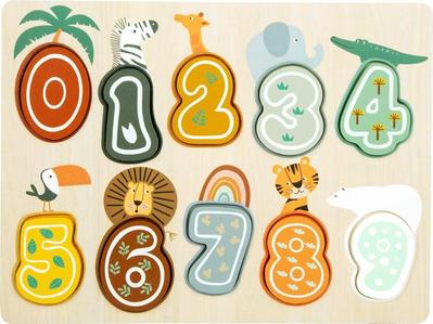 Setzpuzzle Zahlen "Safari"