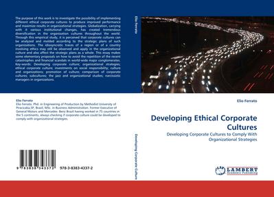 Developing Ethical Corporate Cultures