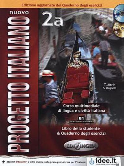 Nuovo Progetto italiano Libro dello studente & Quaderno degli esercizi, m. CD-ROM und Audio-CD