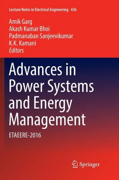 Advances in Power Systems and Energy Management