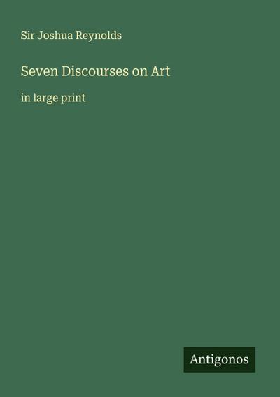 Seven Discourses on Art