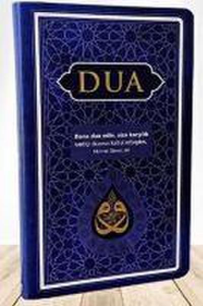 Dua - Evradi Serife Arapca ve Türkce, Cep Boy, Lacivert - Mavi - Ciltli