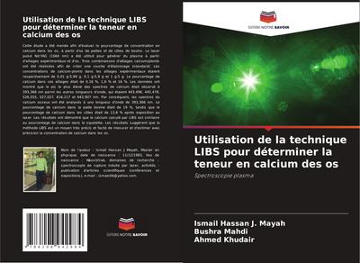 Utilisation de la technique LIBS pour déterminer la teneur en calcium des os