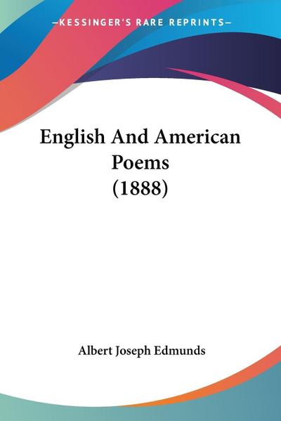 English And American Poems (1888)