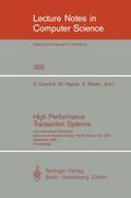 High Performance Transaction Systems