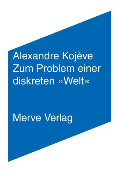 Zum Problem einer diskreten ’Welt’