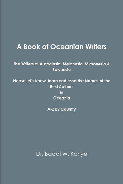 A Book of Oceanian Writers