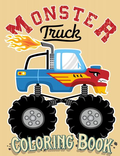 Monster Truck Coloring Book