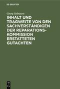 Inhalt und Tragweite von den Sachverständigen der 
