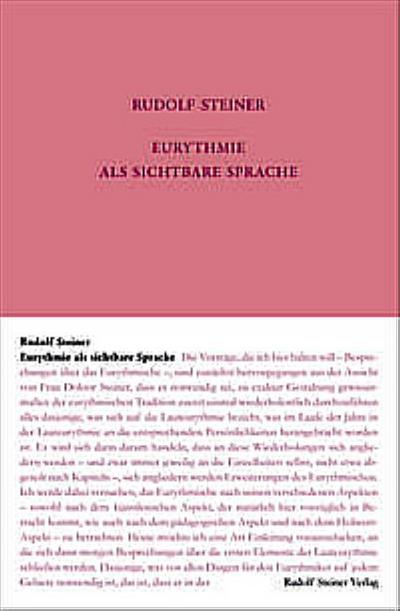 Eurythmie als sichtbare Sprache