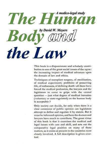 Human Body and the Law
