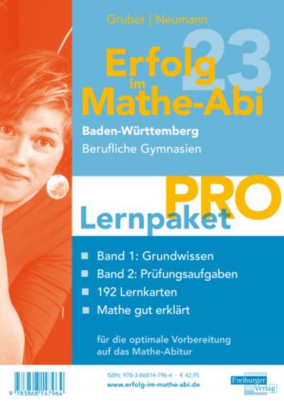 Erfolg im Mathe-Abi 2023 Lernpaket ’Pro’ Baden-Württemberg Berufliche Gymnasien, 4 Teile