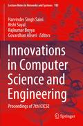 Innovations in Computer Science and Engineering