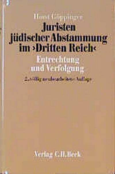 Juristen jüdischer Abstammung im ’Dritten Reich’