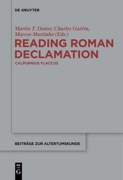 Reading Roman Declamation