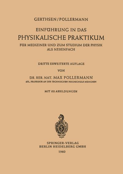 Einführung in das Physikalische Praktikum