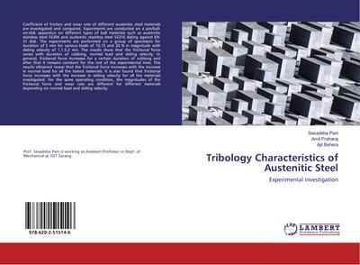 Tribology Characteristics of Austenitic Steel