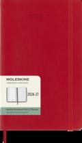 Moleskine Wochen-Notizkalender L/A5 Scharlachrot Juli-Dezember 2026/2027