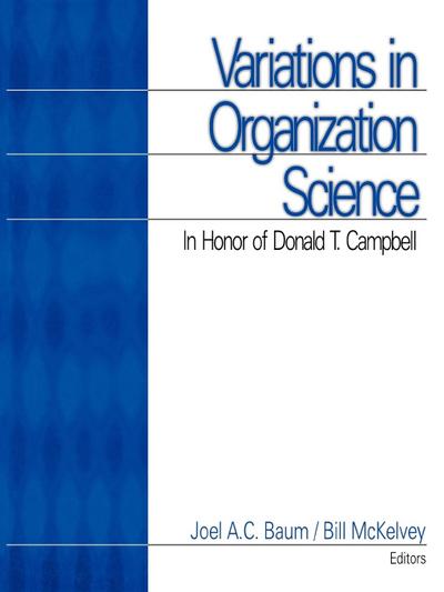 Variations in Organization Science