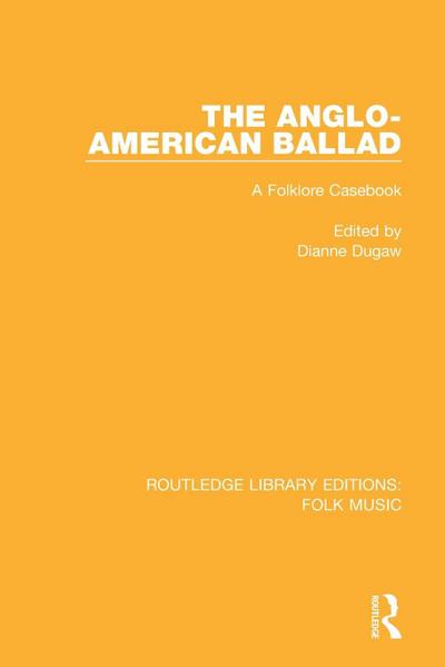 The Anglo-American Ballad