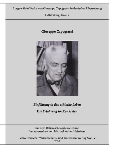 Ausgewählte Werke von Giuseppe Capograssi in deutscher Übersetzung