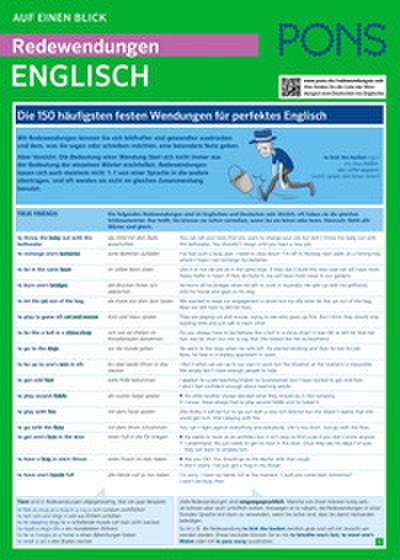 PONS Redewendungen auf einen Blick Englisch