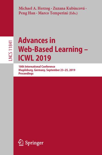 Advances in Web-Based Learning - ICWL 2019