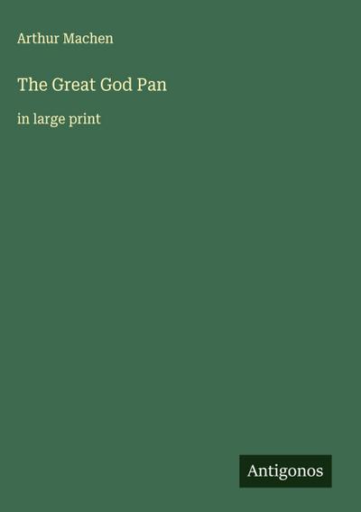 The Great God Pan
