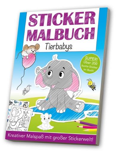 Sticker-Malbuch - Tierbabys