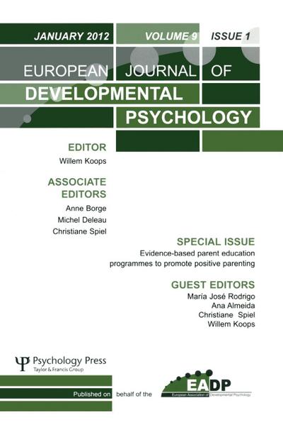 Evidence-based Parent Education Programmes to Promote Positive Parenting