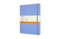 Moleskine Notizbuch XL, Liniert, Fester Einband, Hortensien Blau