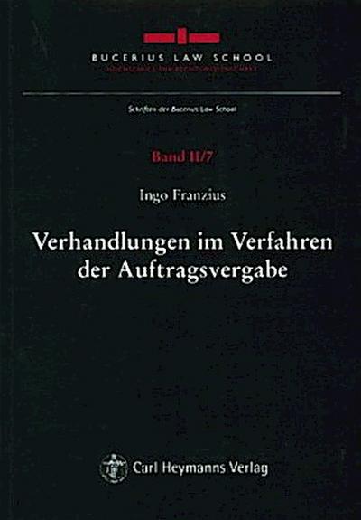 Verhandlungen im Verfahren der Auftragsvergabe