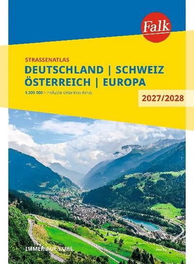 Falk Straßenatlas 2027/2028 Deutschland, Schweiz, Österreich 1:300.000