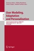 User Modeling, Adaptation and Personalization