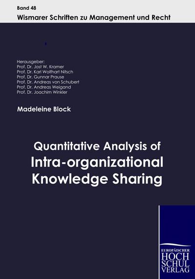 Quantitative Analysis of Intra-organizational Knowledge Sharing