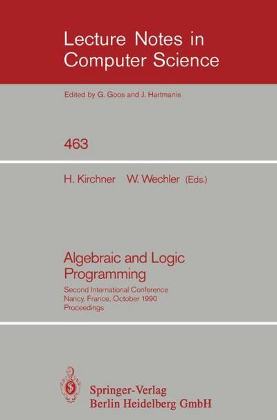 Algebraic and Logic Programming