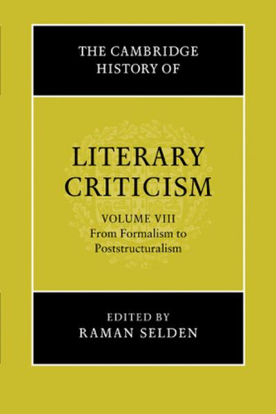 The Cambridge History of Literary Criticism