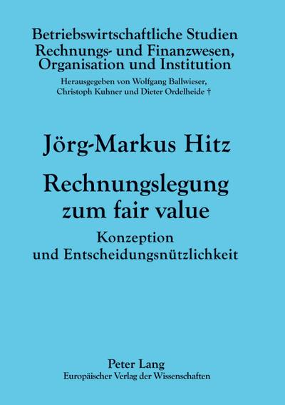 Rechnungslegung zum fair value