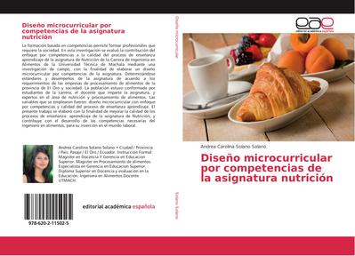 Diseño microcurricular por competencias de la asignatura nutrición