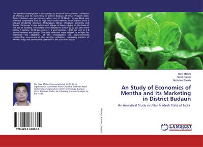 An Study of Economics of Mentha and Its Marketing in District Budaun