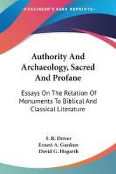 Authority And Archaeology, Sacred And Profane