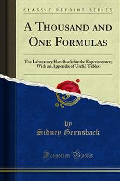 A Thousand and One Formulas (eBook, PDF) - Sidney Gernsback