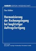 Harmonisierung der Rechnungslegung bei langfristig