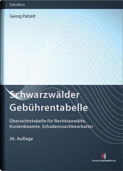 Schwarzwälder Gebührentabelle