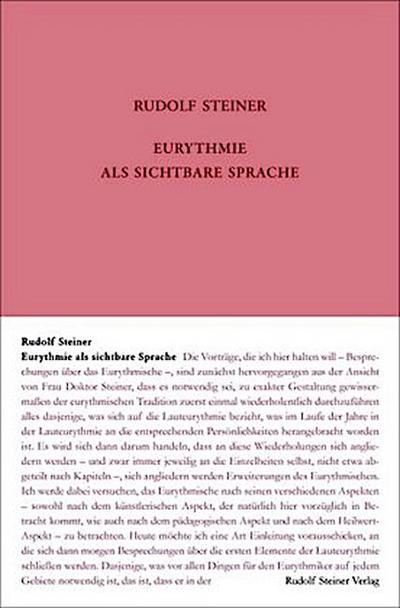 Eurythmie als sichtbare Sprache