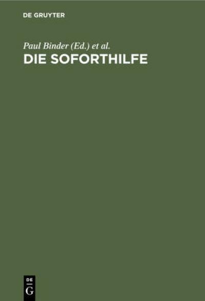 Die Soforthilfe