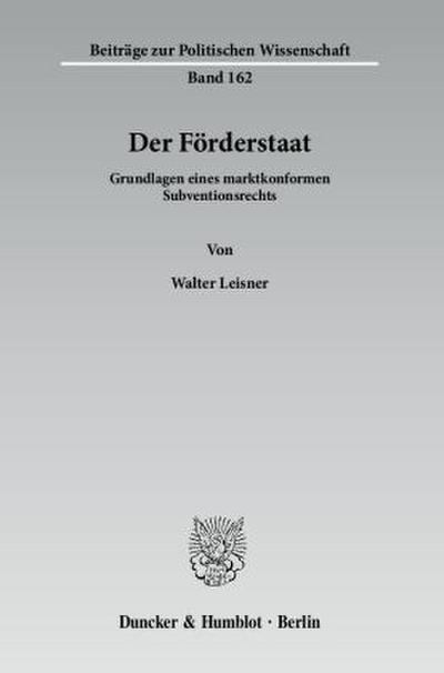 Der Förderstaat.