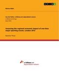 Assessing the regional economic impact of one-time major sporting events. London 2012