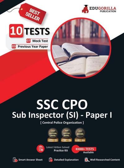 SSC CPO Sub Inspector (SI) Paper I Exam 2023 (English Edition) - 7 Mock Tests and 3 Previous Year Papers (2000 Solved Questions) with Free Access to Online Tests